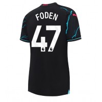 Dres Manchester City Phil Foden #47 Rezervni za Žensko 2023-24 Kratak Rukav